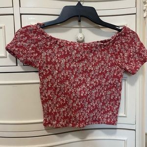 Floral crop top! Size small